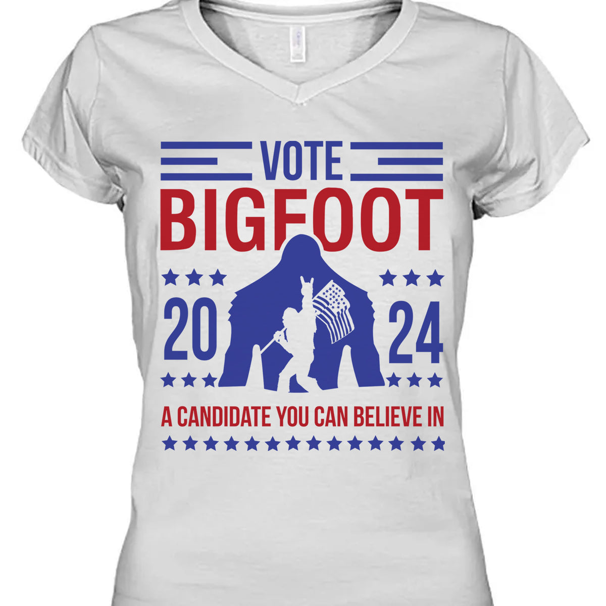 Vote Bigfoot Shirt | Funny Bigfoot for President Shirt | Funny 2024 Election Shirt | Funny Sasquatch Shirt | Bigfoot Lover Shirt | Bigfoot 2024 - T1037 - GOP