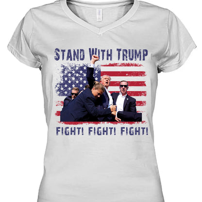 Stand With Trump | Trump Fight Shirt | Donald Trump Shirt Bright T1132 - GOP