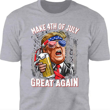 4th Of July Unisex Shirt | Trump 2024 Great Maga Shirt | Independence Day Shirt Dark C1054 - GOP