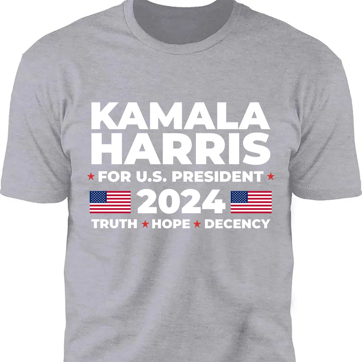 Kamala Harris Truth Hope Decency Shirt | Kamala Harris 2024 Shirt | Democrat Shirt Dark T1447 - KH2
