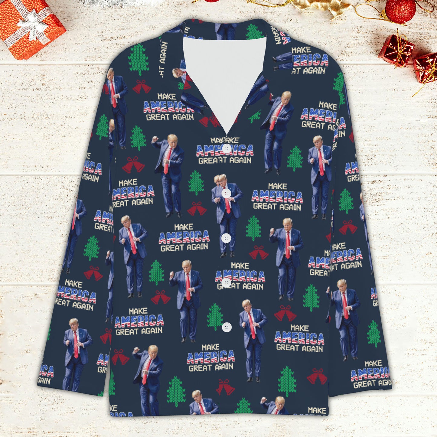Make America Great Again Pajamas, Funny Trump Dancing Pajamas, Trump Won 2024 Pajamas M1742- GOP