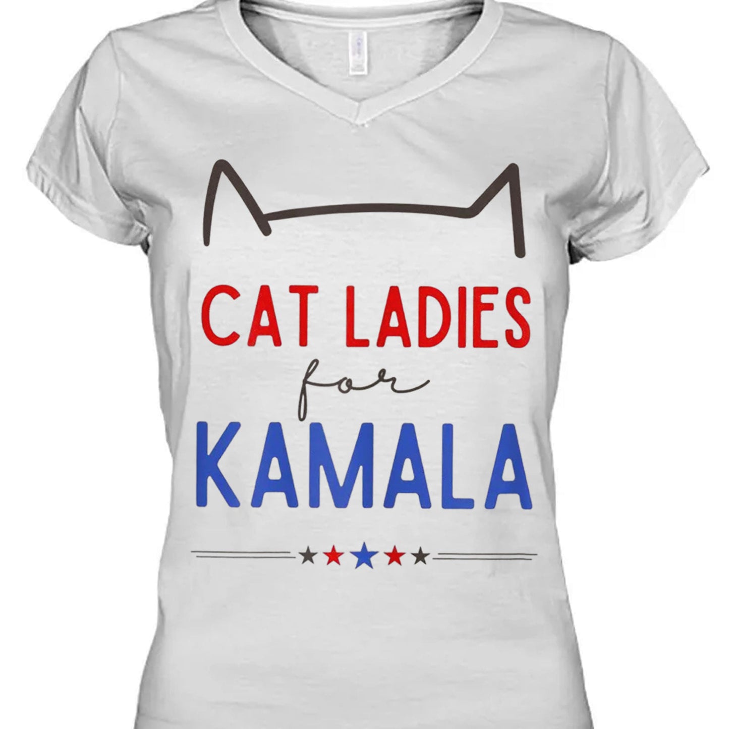 Cat Ladies For Kamala Shirt | Kamala Harris 2024 Shirt | Democrat Shirt Bright T1237 - KH2