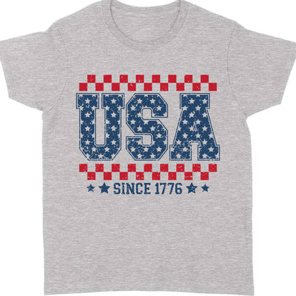 USA Since 1776 Shirt | Fourth Of July T-Shirt | Patriotic Flag Shirt | Independence Day Tee 682304