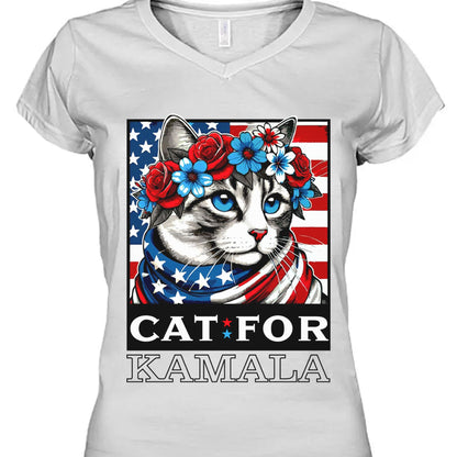 Cats For Kamala Shirt | Kamala Harris 2024 President Shirt | Democrat Shirt Bright T1478 - KH2