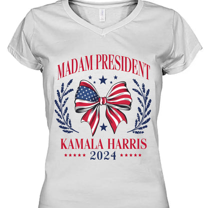 Madam President Shirt | Kamala Harris 2024 Shirt | Democrat Shirt Bright T1403 - KH2