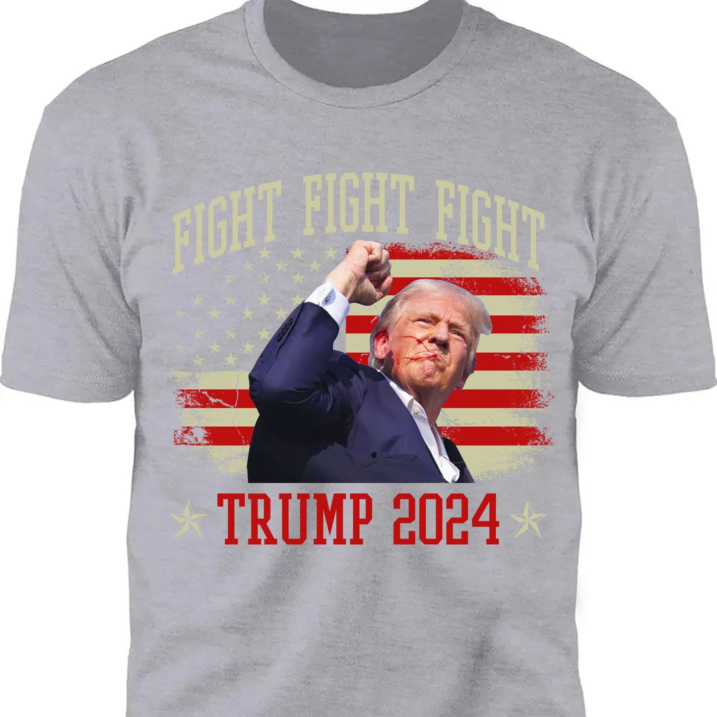 Trump Fight 2024 Shirt Pennsylvania Rally | Trump Supporters Shirt Dark T1152 - GOP