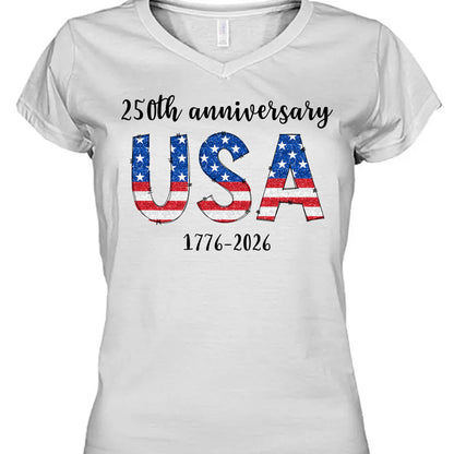 Happy 250 Years Birthday USA Shirt | America Anniversary | 4th of July Shirt | Independence Day Shirt 682482