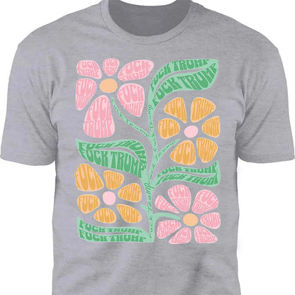 Subtle Floral 8647 Anti Trump Shirt – Progressive Fuck Trump Tee For Democrats And Pro-Democracy Supporters Dark Shirt 682197