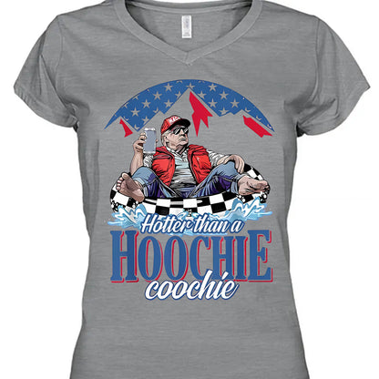 Hotter Than A Hoochie Trump Coochie Shirt | President Trump Summer Vibes T-Shirt | Patriotic Gift For Trump Supporters 682566 - GOP
