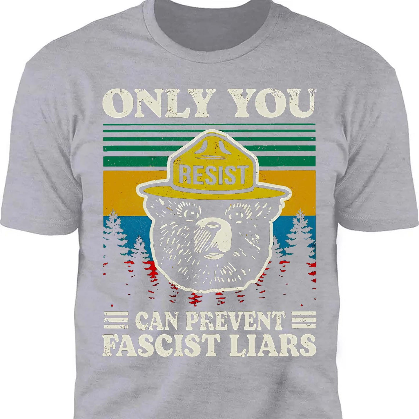 Only You Can Prevent Fascist Liars Shirt – 8647 Anti Trump Political Tee, I Stand With NPS Environmental & Resist MAGA Activism Dark Shirt 682218
