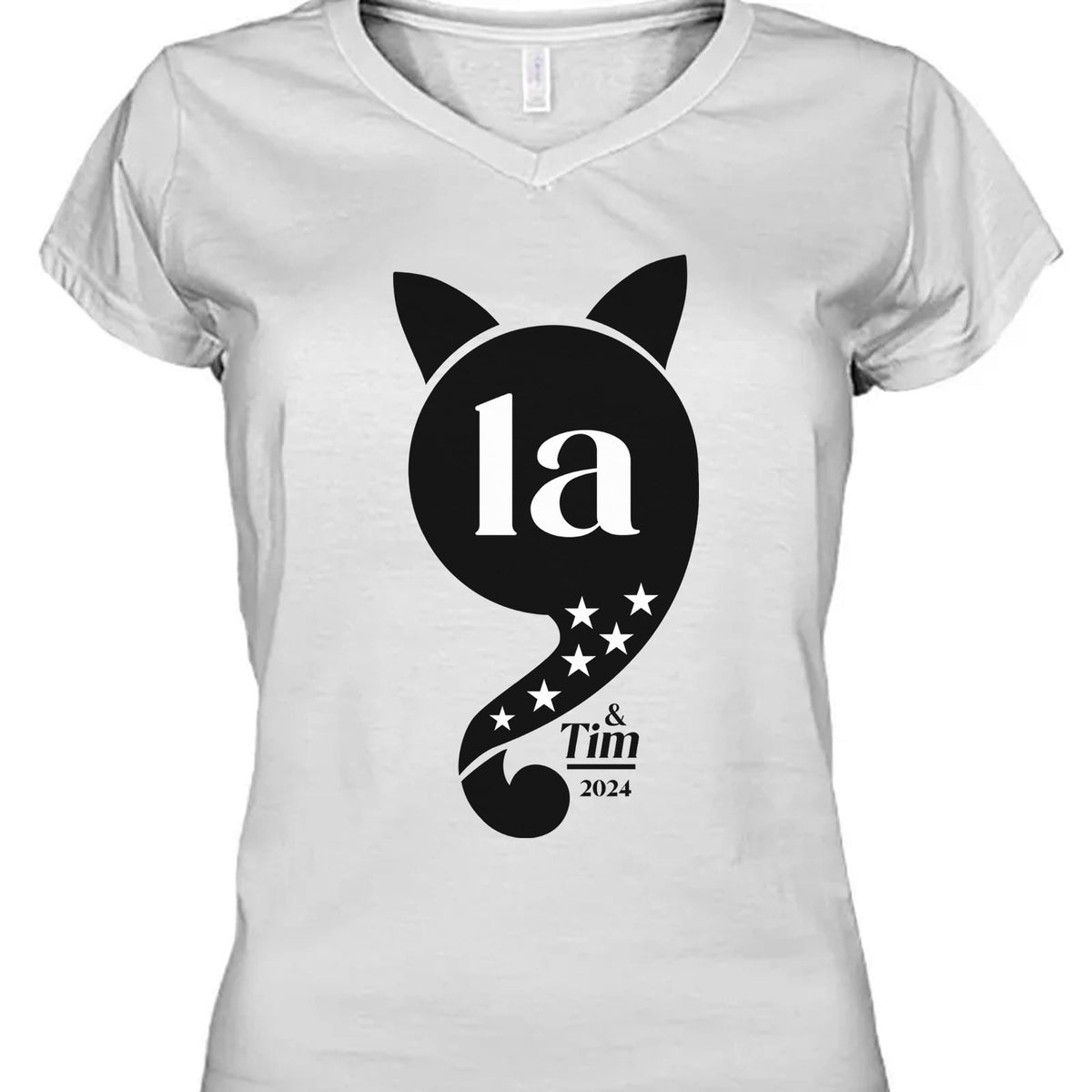 Kamala Harris Cat Comma Shirt | Kamala Harris 2024 Shirt | Democrat Shirt Bright T1457 - KH2