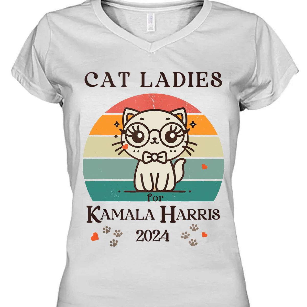 Cat Ladies Kamala Harris Shirt | Kamala Harris 2024 Shirt | Democrat Shirt Bright T1235 - KH2