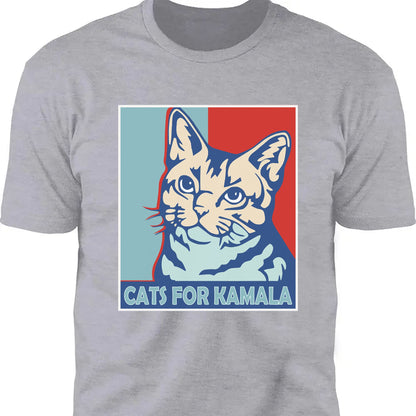 Cats For Kamala Shirt | Kamala Harris 2024 Shirt | Democrat Shirt Dark T1246 - KH2
