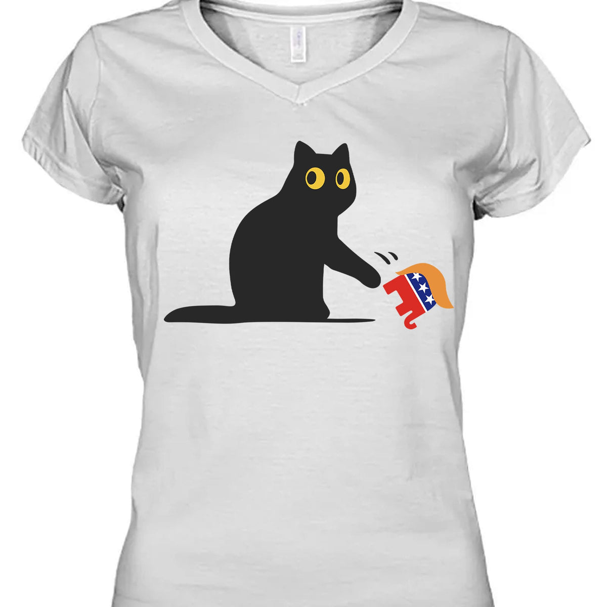 Kamala Harris 2024 Victory Shirt | Black Cat vs. Republican Elephant | Democrat Shirt Bright T1407 - KH2