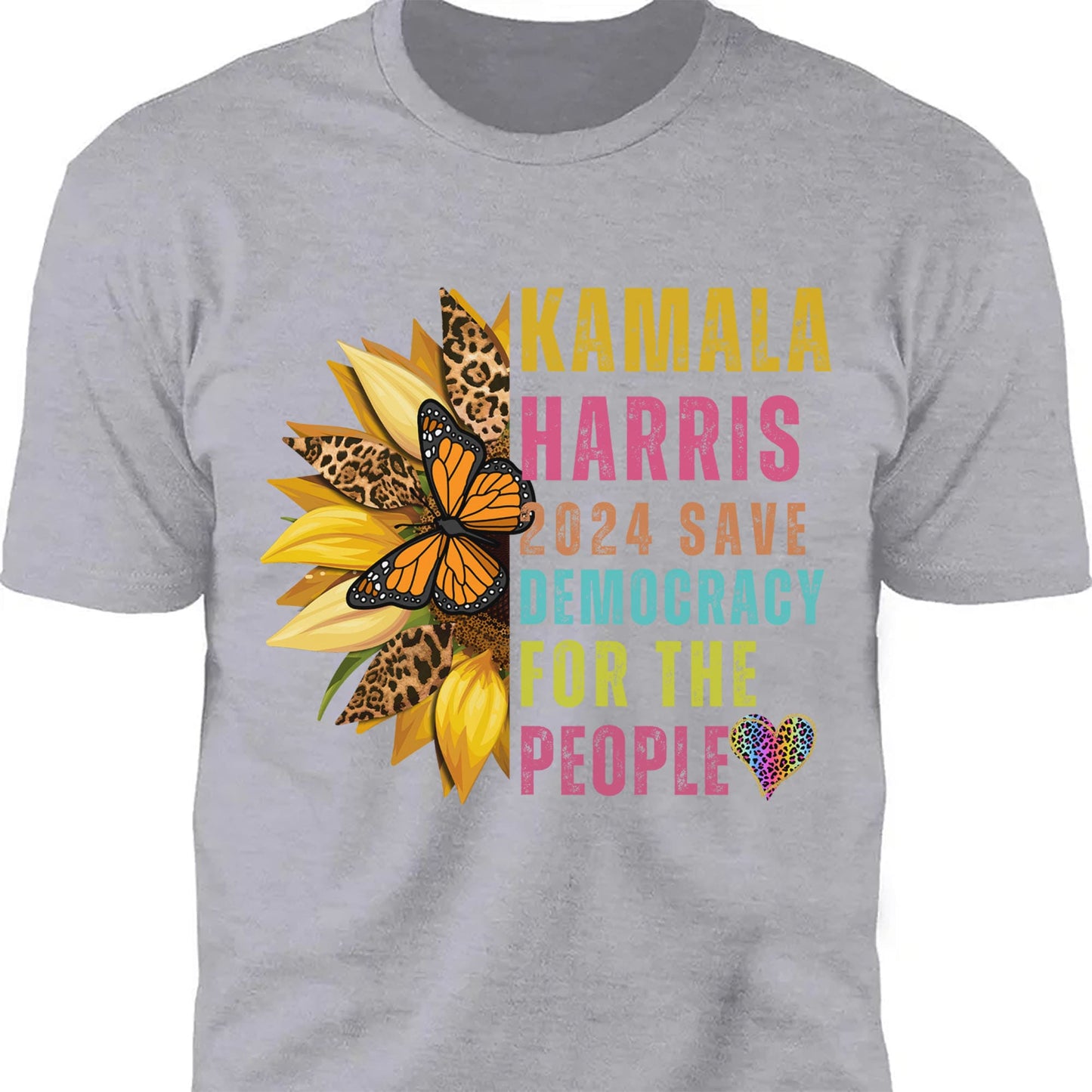 Kamala Harris Save Democracy For The People Shirt | Kamala Harris 2024 Shirt | Democrat Shirt Dark T1397 - KH2