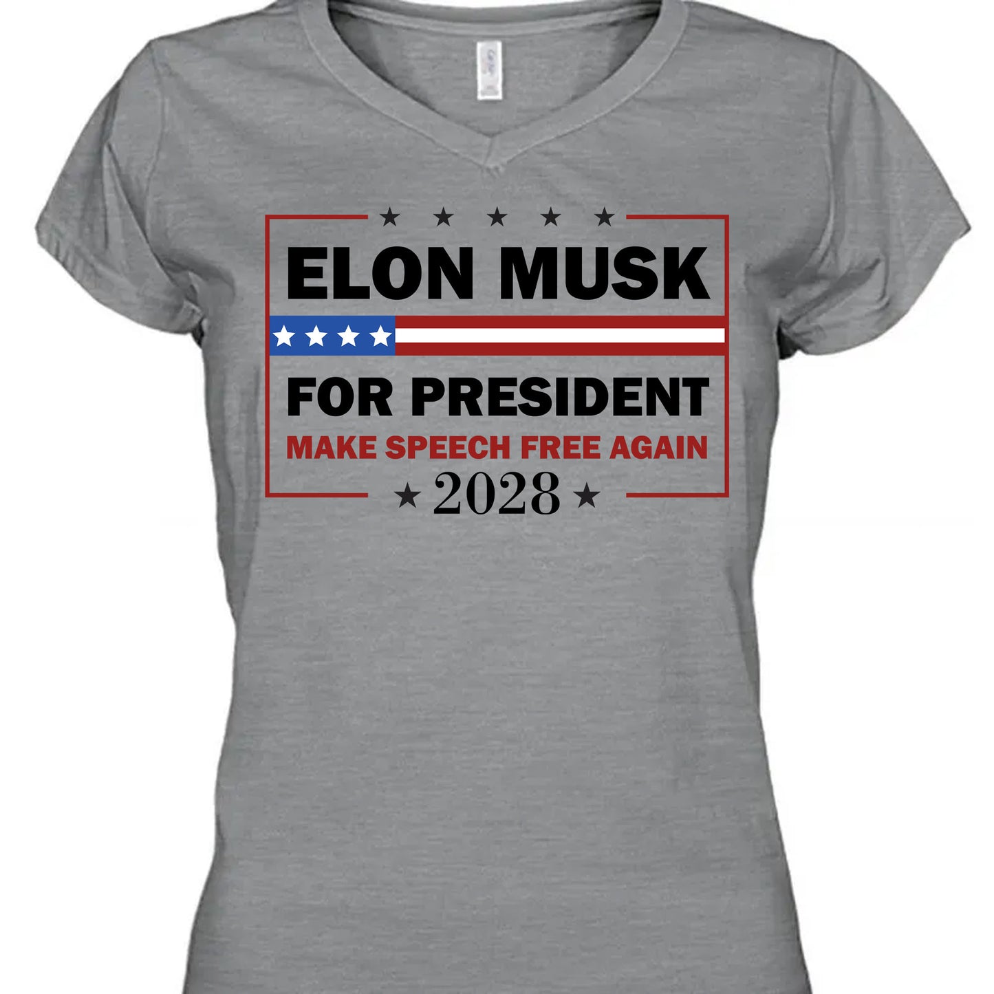 Elon Musk For President Shirt | New Anti Trump Anti MAGA Anti Democrat Shirt | Political Funny Satire USA T-Shirt for New Thinkers 682585