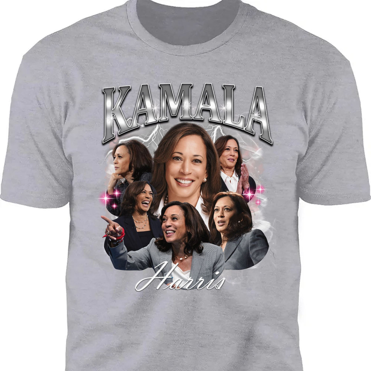 Kamala Harris 2024 Bootleg Shirt, Kamala Harris Vintage Photo Shirt, Kamala Harris Retro 90s Shirt, Kamala Harris 2024 Shirt, Democrat Shirt Dark T1371 - KH2