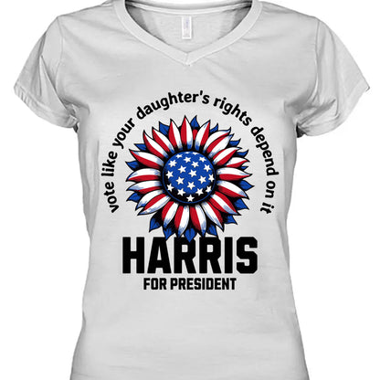 Kamala Harris Vote For Women Rights Shirt | Kamala Harris 2024 Shirt | Democrat Shirt Bright T1449 - KH2