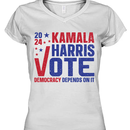 Kamala For Vote 2024 President Shirt | Kamala Harris 2024 Shirt | Democrat Shirt Bright T1454 - KH2