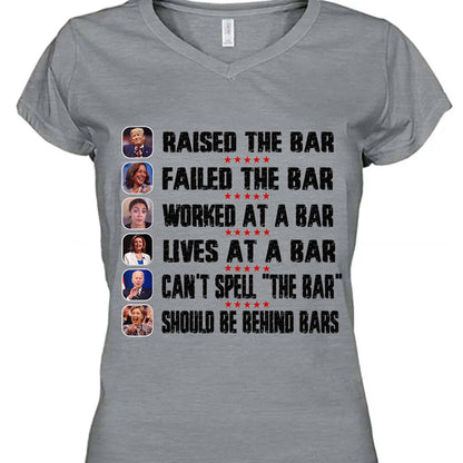 Trump Raised The Bar Harris Failed The Bar T-Shirt | Trump 2024 Shirt | Trump Supporters Shirt Bright T1213 - GOP