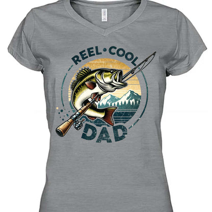 Reel Cool Dad Fishing Shirt – Retro Bass Fishing T-Shirt for Men | Father's Day Gift, Funny Fishing Dad Shirt, Dad Birthday Gift 682288