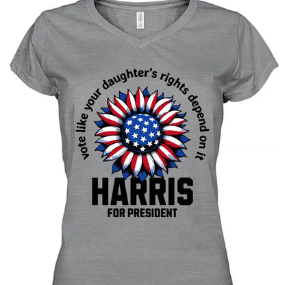 Kamala Harris Vote For Women Rights Shirt | Kamala Harris 2024 Shirt | Democrat Shirt Bright T1449 - KH2