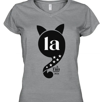 Kamala Harris Cat Comma Shirt | Kamala Harris 2024 Shirt | Democrat Shirt Bright T1457 - KH2