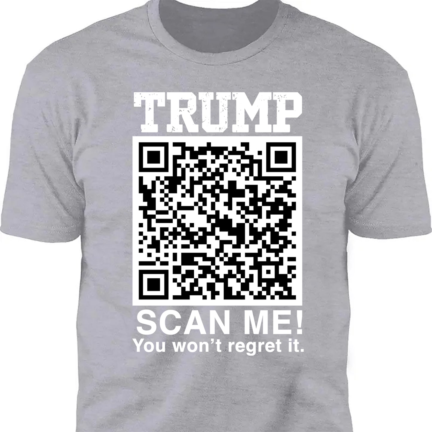 QR President Trump Dance Shirt, Scan Me You Won't Regret, Funny Qr Scan me, 45/47 Trump Dancing Code Shirt Dark 681887 - GOP