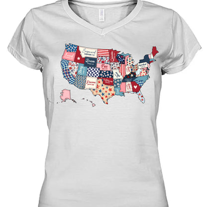 4th Of July Map Update Shirt | USA Patriotic States T-Shirt | US Flag Shirt | Independence Day Tee 682299