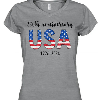 Happy 250 Years Birthday USA Shirt | America Anniversary | 4th of July Shirt | Independence Day Shirt 682482