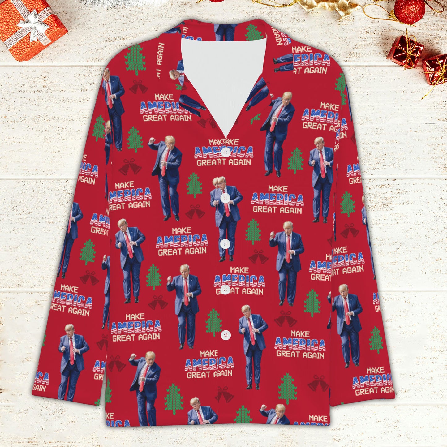 Make America Great Again Pajamas, Funny Trump Dancing Pajamas, Trump Won 2024 Pajamas M1742- GOP