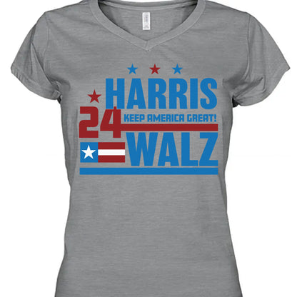 Keep America Great | Harris Walz 2024 Shirt | Kamala Harris 2024 Shirt | Tim Walz Shirt | Democrat Shirt Bright T1257 - KH2