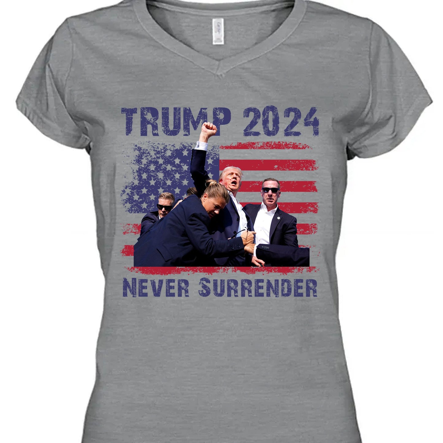 Never Surrender | Trump Fight 2024 Shirt Pennsylvania Rally | Donald Trump Shirt Bright T1155 - GOP