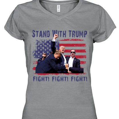 Stand With Trump | Trump Fight 2024 Shirt Pennsylvania Rally | Donald Trump Shirt Bright T1153 - GOP