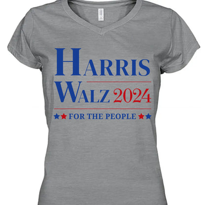 Harris Walz For The People 2024 Shirt | Kamala Harris 2024 Shirt | Democrat Shirt Bright T1150 - KH2