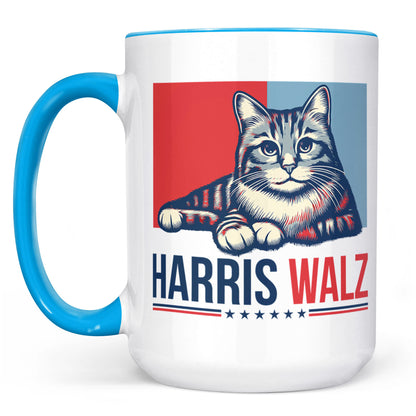 Harris Walz 2024 Cat Obviously Mug | Kamala Harris 2024 Mug | Democrat Mug C1420 - KH2