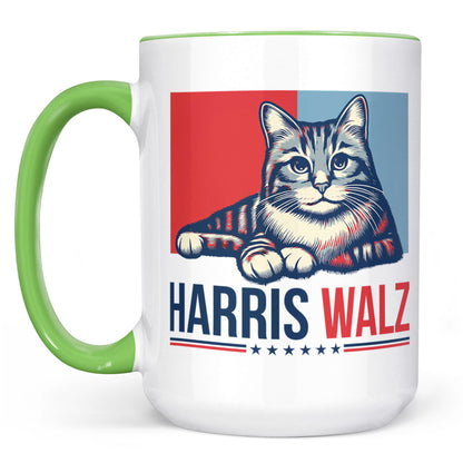 Harris Walz 2024 Cat Obviously Mug | Kamala Harris 2024 Mug | Democrat Mug C1420 - KH2
