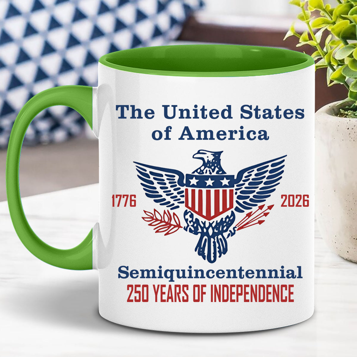 250 Years of Independence Mug | Happy 250th Birthday USA Mug | America 250th Anniversary White Mug Accent Mug 682595