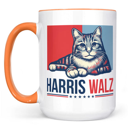 Harris Walz 2024 Cat Obviously Mug | Kamala Harris 2024 Mug | Democrat Mug C1420 - KH2