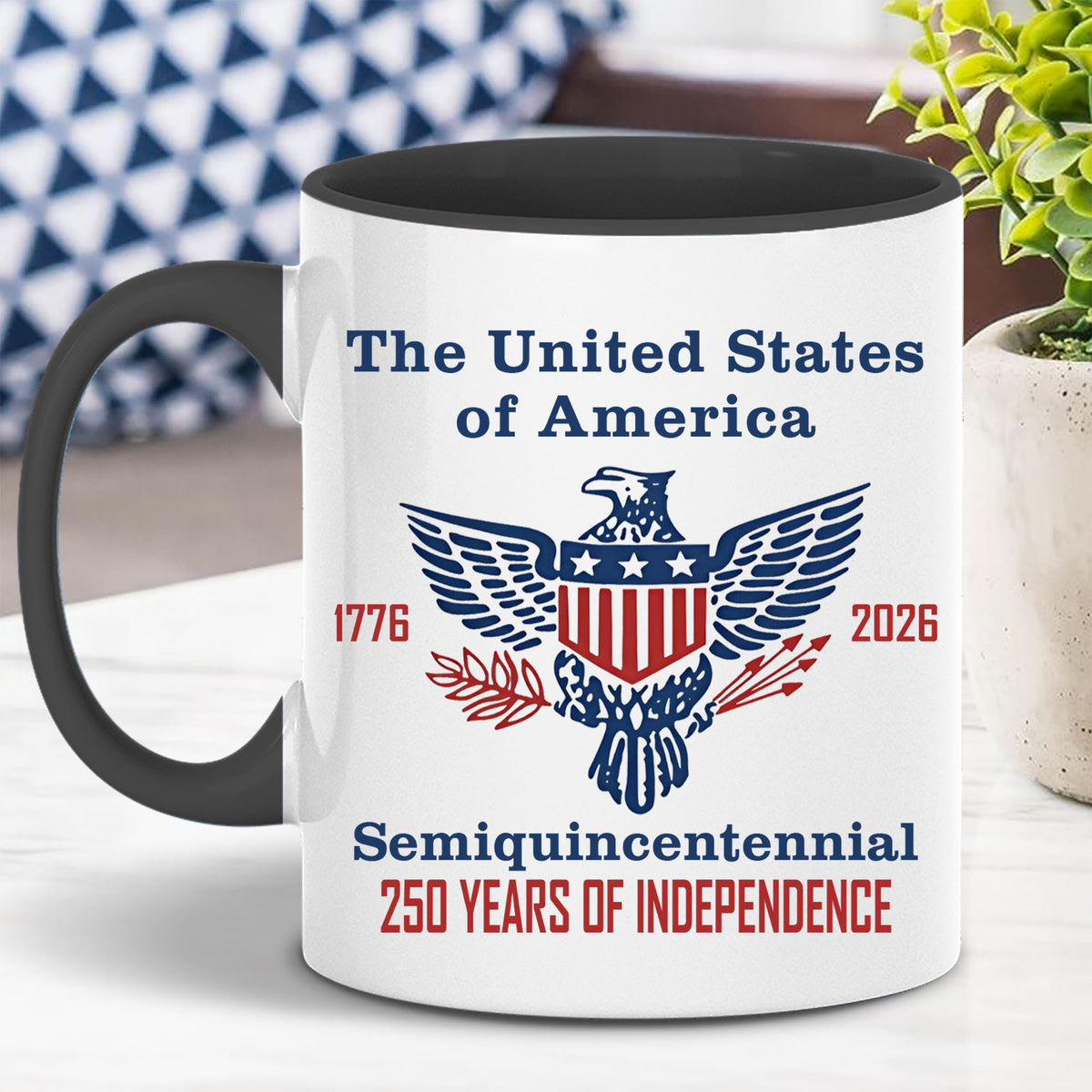 250 Years of Independence Mug | Happy 250th Birthday USA Mug | America 250th Anniversary White Mug Accent Mug 682595