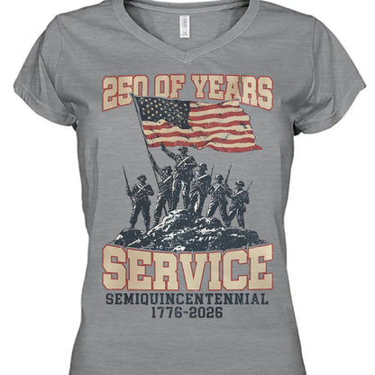 250 Years Of Service Shirt | Happy 250th Birthday USA Shirt | America 250th Anniversary Tee | Independence Day T-Shirt 682562