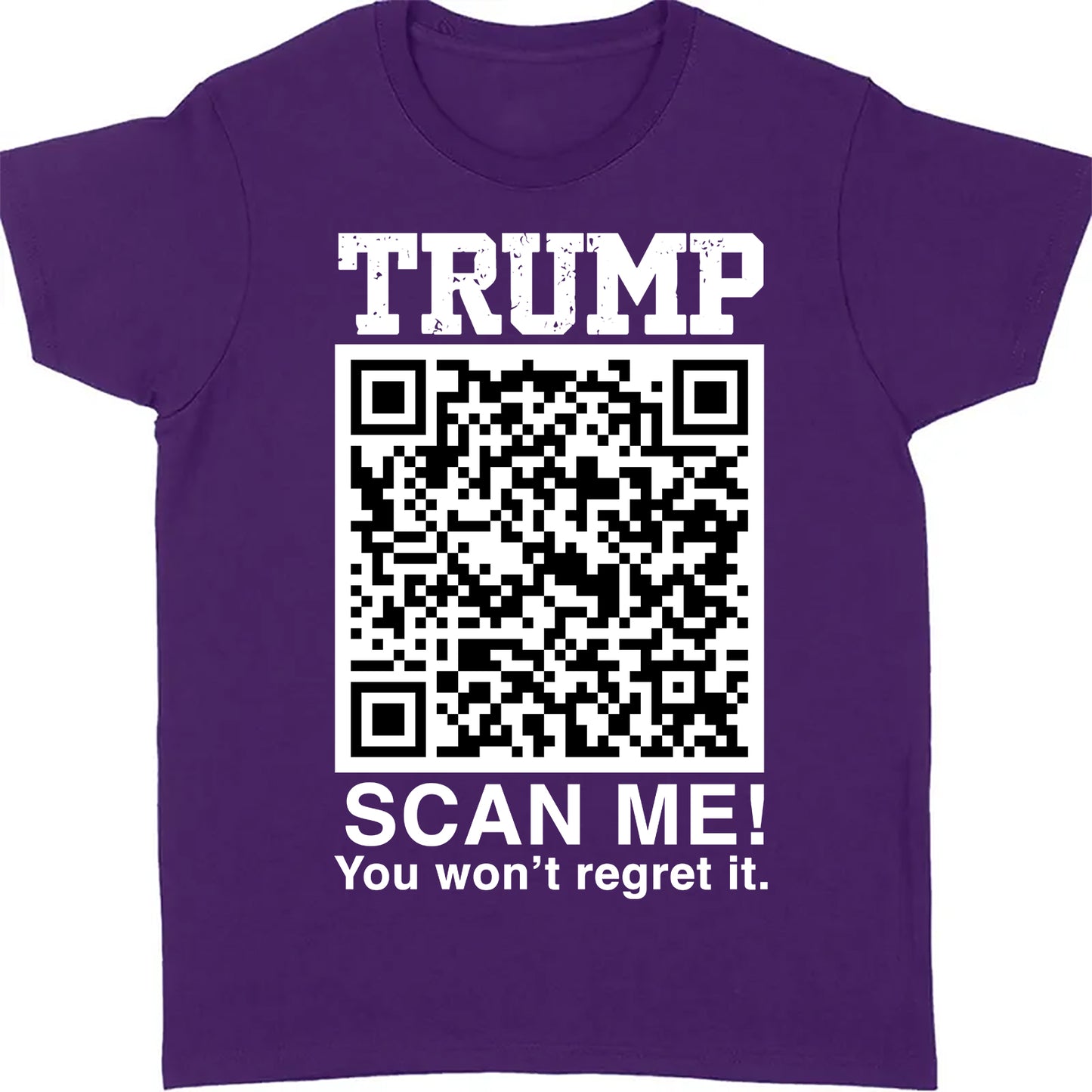 QR President Trump Dance Shirt, Scan Me You Won't Regret, Funny Qr Scan me, 45/47 Trump Dancing Code Shirt Dark 681887 - GOP