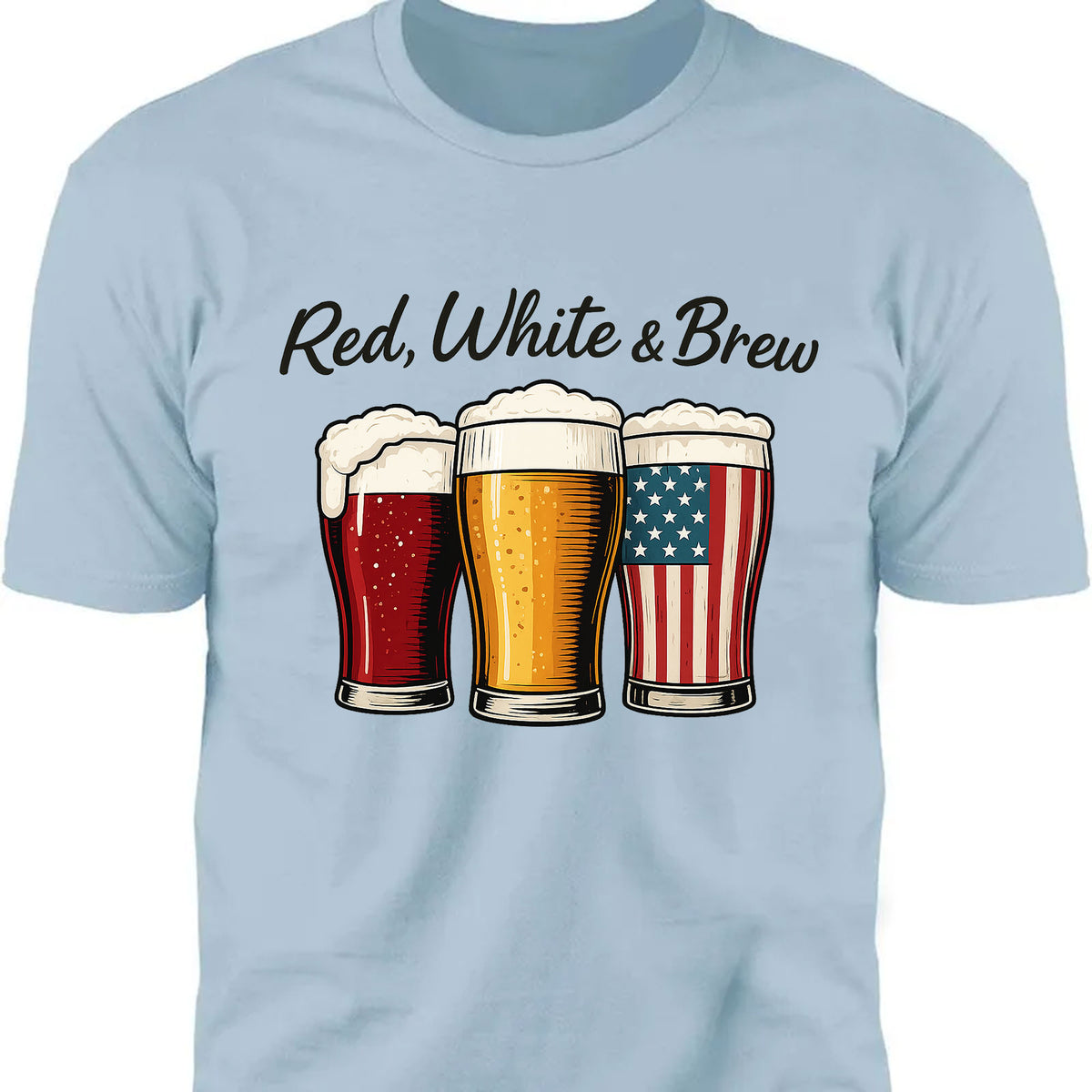 Red White And Brew Shirt | 4th Of July Beer T-Shirt | Patriotic Beer Tee | Independence Day Shirt 682329