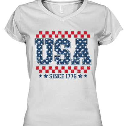 USA Since 1776 Shirt | Fourth Of July T-Shirt | Patriotic Flag Shirt | Independence Day Tee 682304