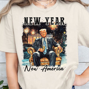 New Year New America Shirt | New America Trump Sweatshirt | Trump New Years Party, Trump 2025 681937 - GOP