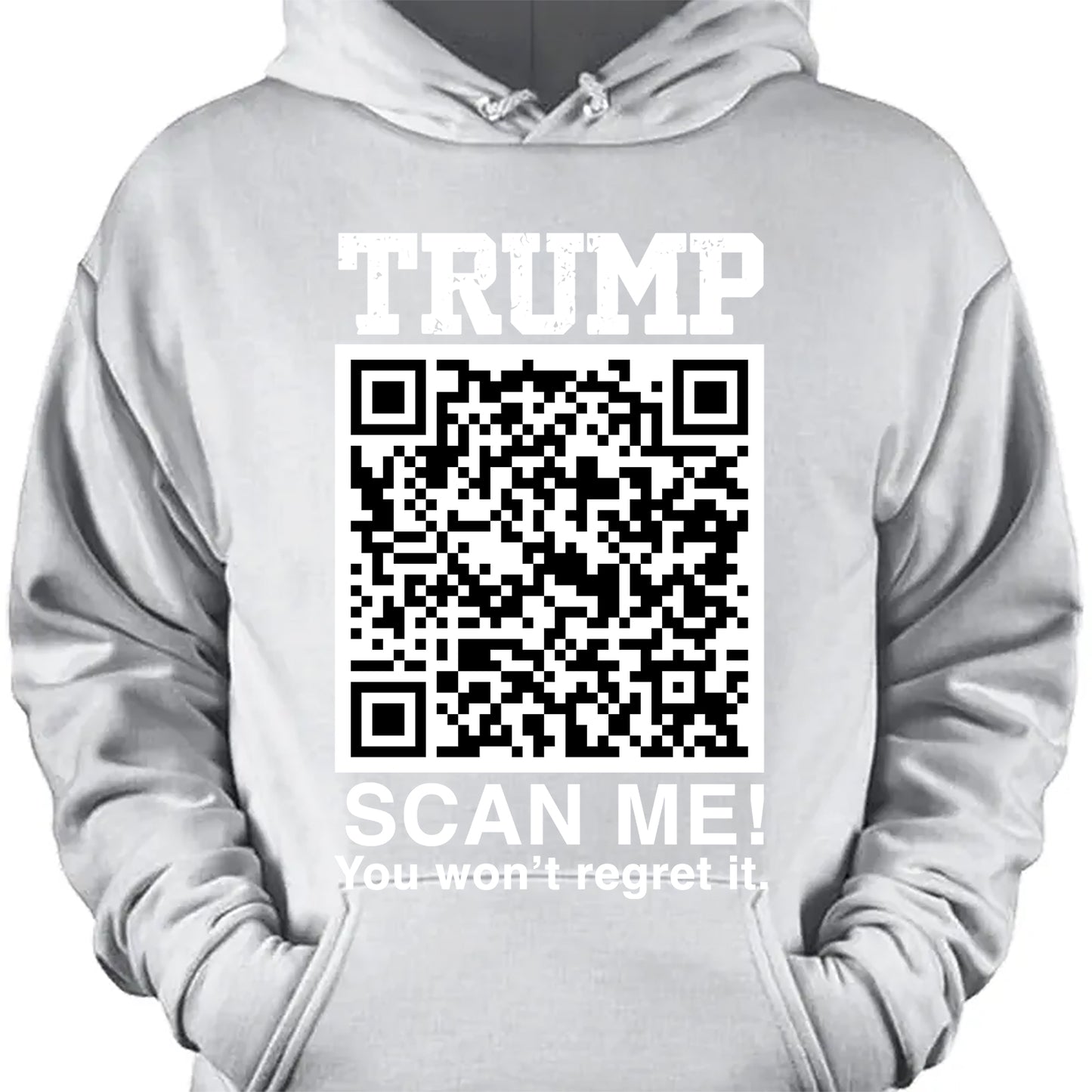 QR President Trump Dance Shirt, Scan Me You Won't Regret, Funny Qr Scan me, 45/47 Trump Dancing Code Shirt Dark 681887 - GOP