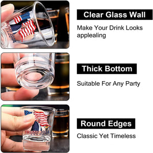 Trump Better Coverage than Verizon | Trump Win 2024 Shot Glass | Trump 47th President Print Shot Glasses M1818 - GOP - WFD