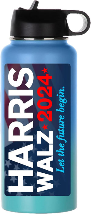 3 Pack Kamala Harris Walz Waltz 2024 Sticker, 8 Inches X 4 Inches Big Letters Car Decal, President Kamala Harris Tim Walz 2024 Bumper Sticker Fadeproof Vinyl for Car, Truck, Window, Laptop