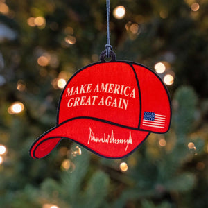 Make America Great Again 2024 Acrylic Ornament, Trump Ornament Gift, Trump 45 47 President Ornament, Trump Won Ornament M1785 - GOP - WFD