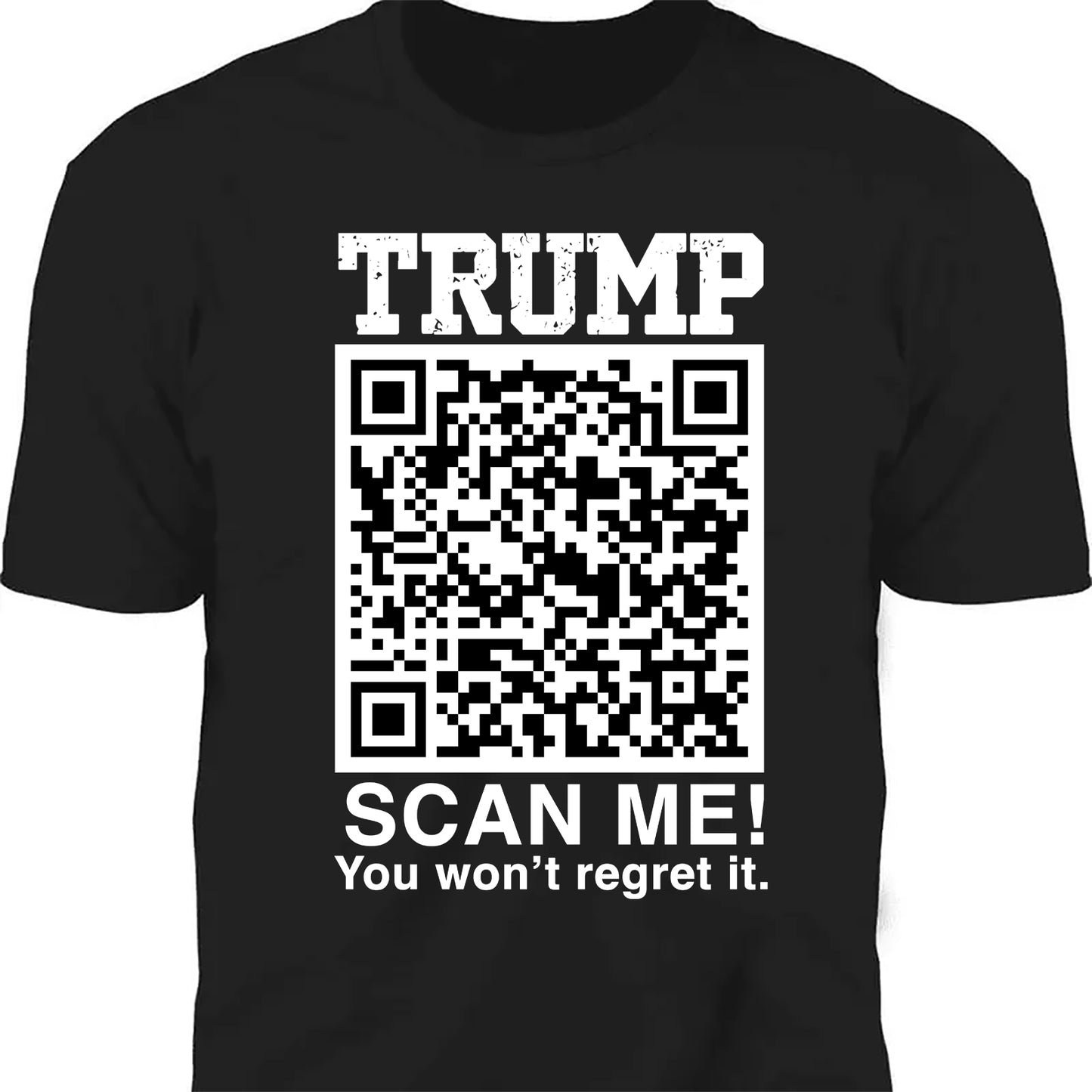 QR President Trump Dance Shirt, Scan Me You Won't Regret, Funny Qr Scan me, 45/47 Trump Dancing Code Shirt Dark 681887 - GOP